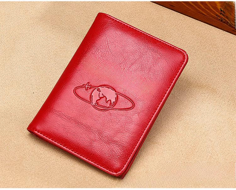 Premium RFID Diebstahlschutz Leder-Passhülle mit mehreren Fächern und großer Kapazität