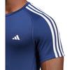 Adidas T Shirts Men's Dark Blue Crew Neck Moderate IC2166