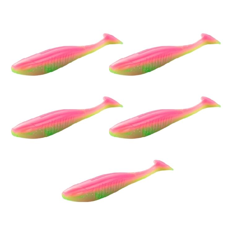 5Pcs Paddle Tail Swimbaits 10cm Fishing Lure Artificial Baits Swim Baits for Saltwater Soft Fishing Lures