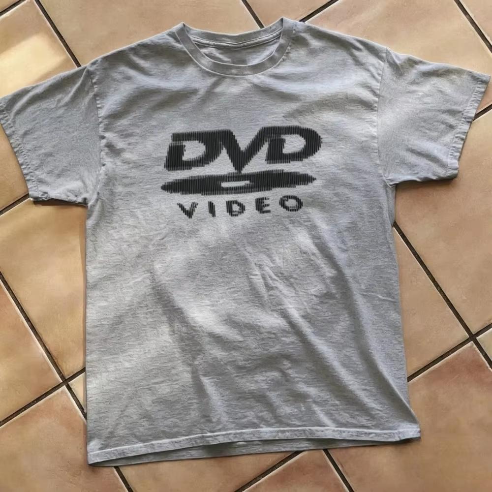 Funny Retro Graphic DVD VIDEO Logo Print TShirt Unisexs Clothing Women Casual Streetwear Style Top 2026 Summer New T Shirt