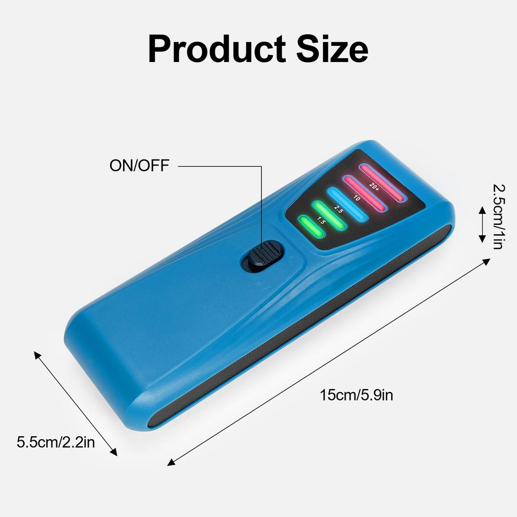 Electromagnetic Field Detectors 5 LED Radiation Detectors HighPrecision EMF Magnetic Field Monitors EMF Radiation Tester