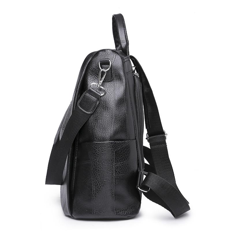 Anti-theft Backpack for Women, Spring and Summer New Korean Version Is Easy To Fit, Large-capacity Soft Leather Backpack, Fashionable Travel Bag Tide