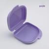 Double-Sided Dental Retainer & Denture Storage Box with Holes, Portable & Invisible Braces Holder