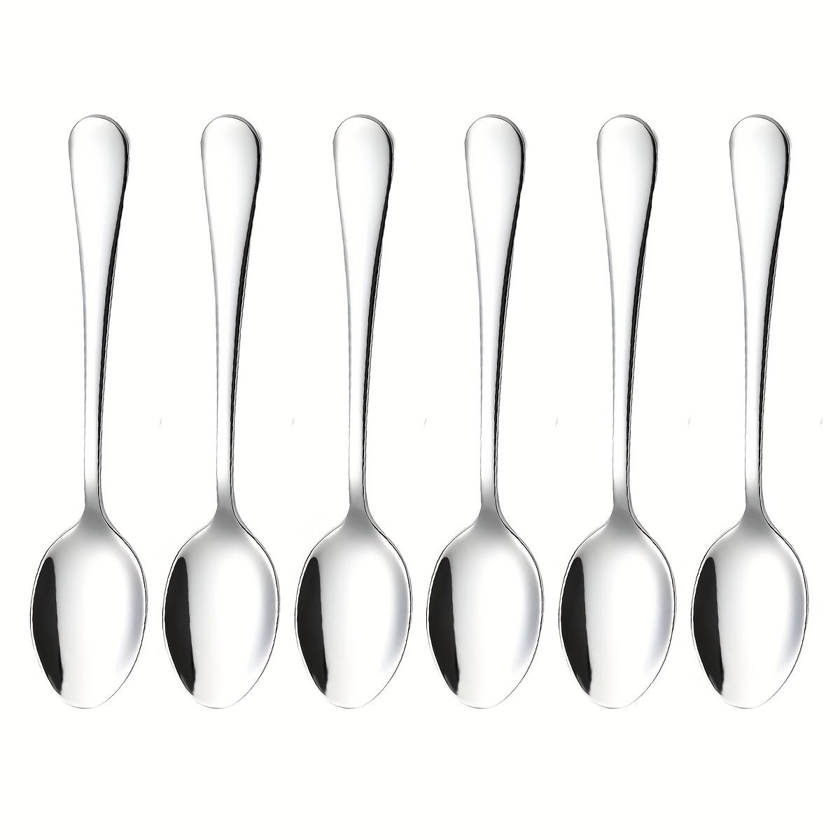 6 Pieces Espresso Spoon Set, Stainless Steel Coffee Spoon - Length 4.72 in Mini Coffee Spoons for Coffee, Hot Tea for Coffee Bar