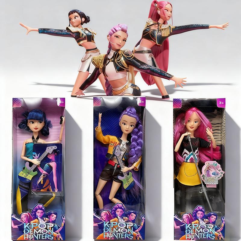 30cm New Demon Hunters Anime Figure Rumi Mira Zoey Sussy Figurine Bjd Ornament Collection Home Desk Decor Fans Girls Xmas Gifts