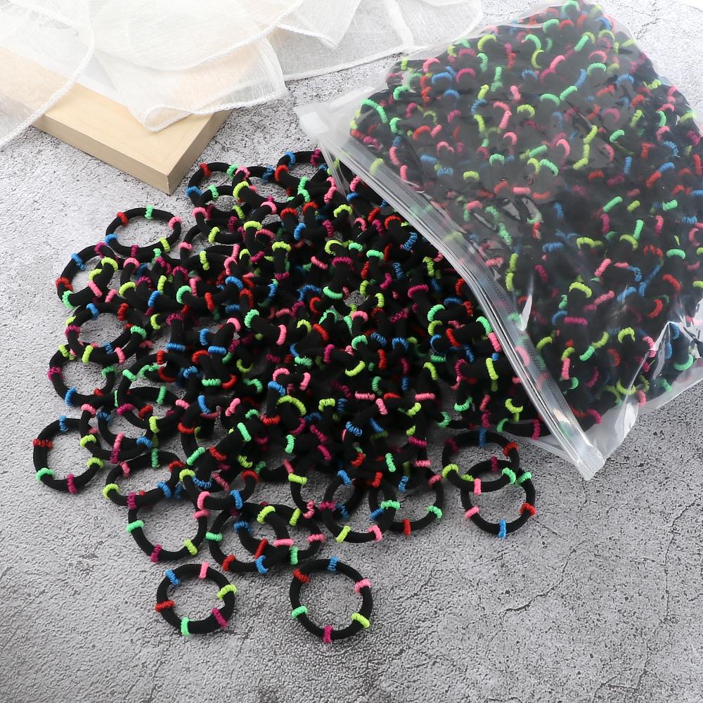 50/100PCS 3cm Children Headband High Elastic Solid Color Scrunchies Kids Baby Hair Bands Headwear Hair Accessories Gifts Holder