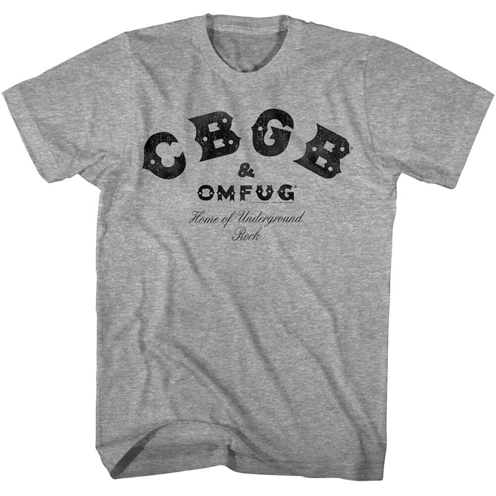 CBGB OMFUG Logo Home of Underground Rock Men T Shirt NYC Punk Music Concert XXXL