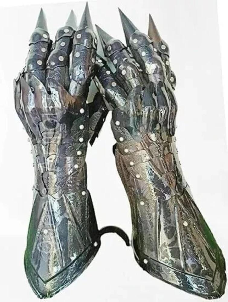 Medieval Steel Nazgul Gloves Costume Gauntlets Armor