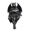 Grim Reaper Reading Statue Resin Black Hooded Skull Miniature Halloween Desktop Gothic Decor
