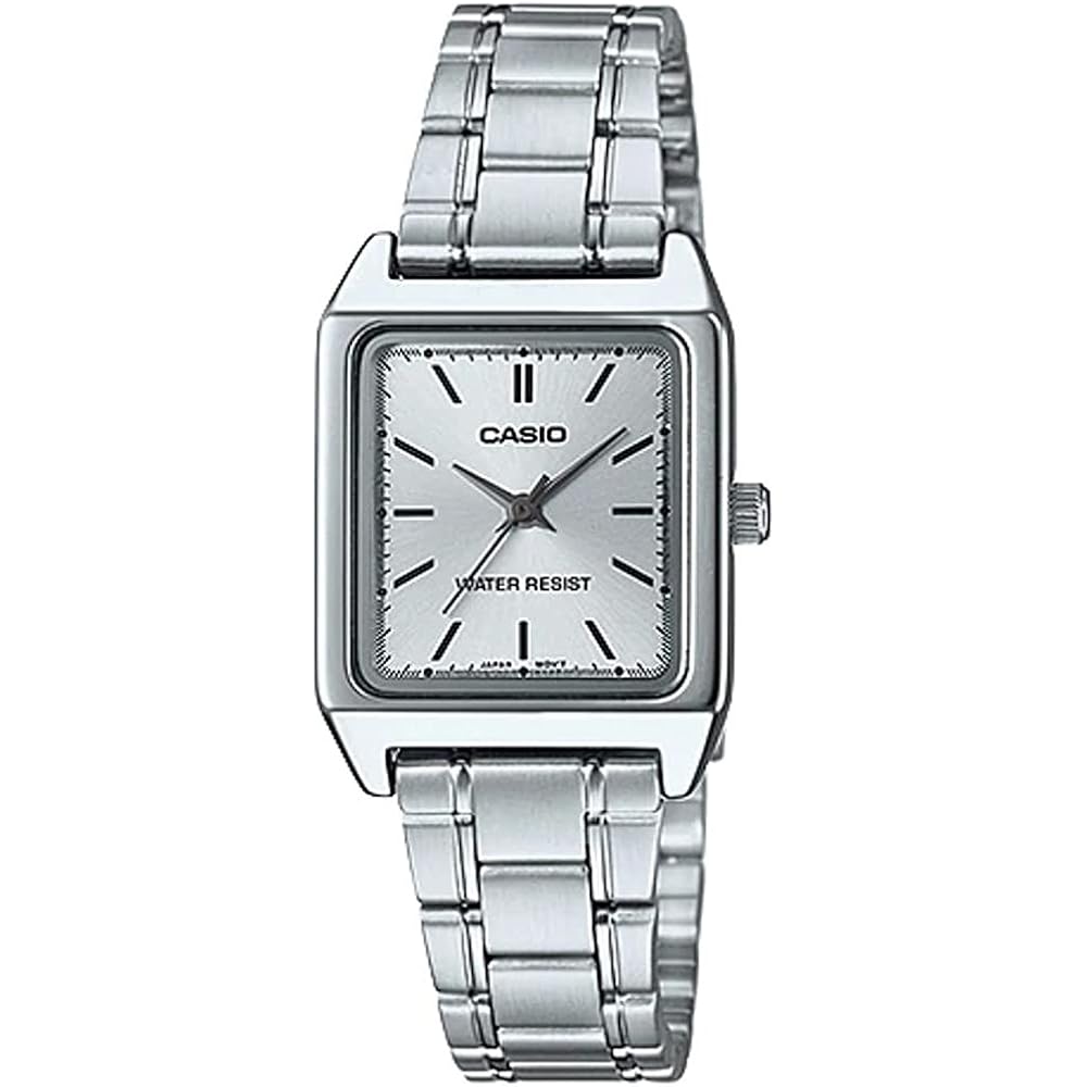 Casio Standard LTP-V007D-7E Women s Analog Watch Stainless Steel Silver
