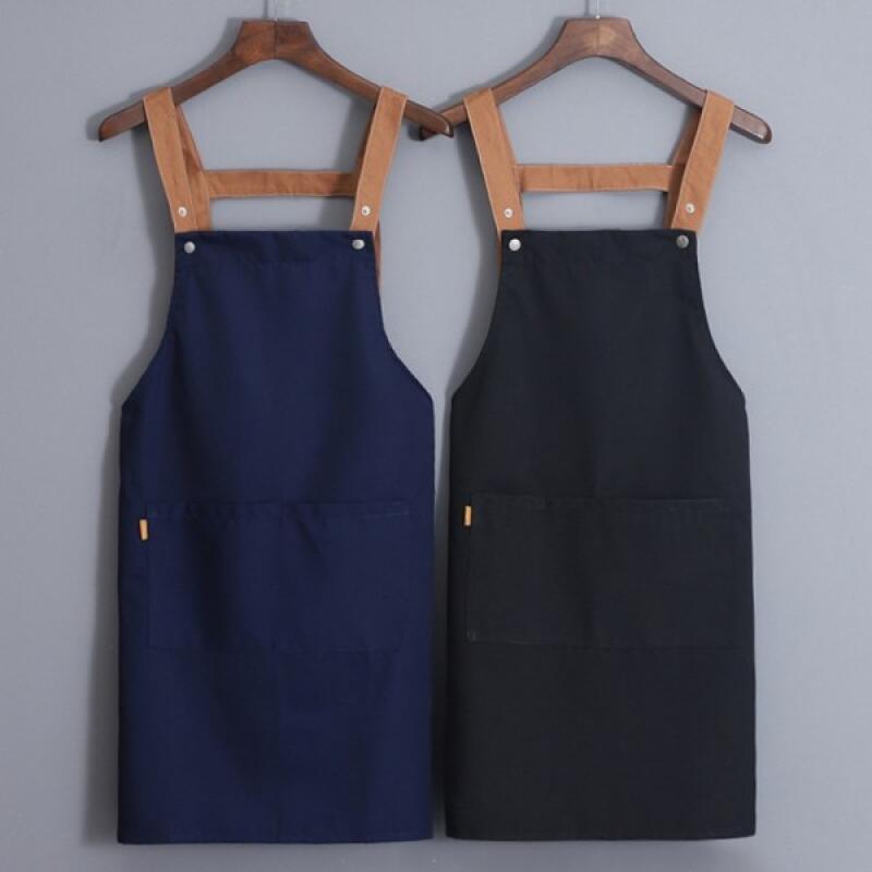 Clef Basic Two-Pocket Apron Waterproof Apron brown
