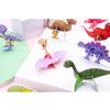 40Pcs Children Paper Dinosaur 3D Puzzle DIY Cute Cartoon Dinosaur Modeling Random Styles Animal Model Toy