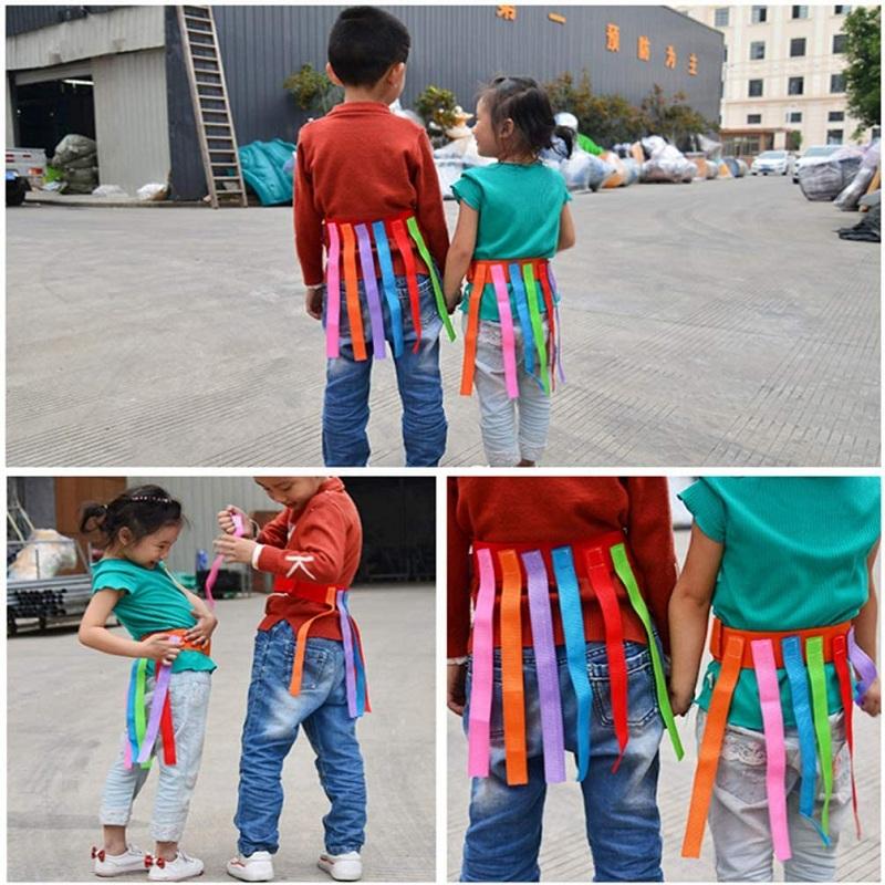 Kids Interactive Catch Tail Games Belt Pull Tails Activity Outdoor Training Toys for Children Sports & Entertainment Sensory Toy