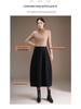 Stylish Elastic Waist Women's Winter 2025 Korean Slimming Casual Mid-Length Skirt