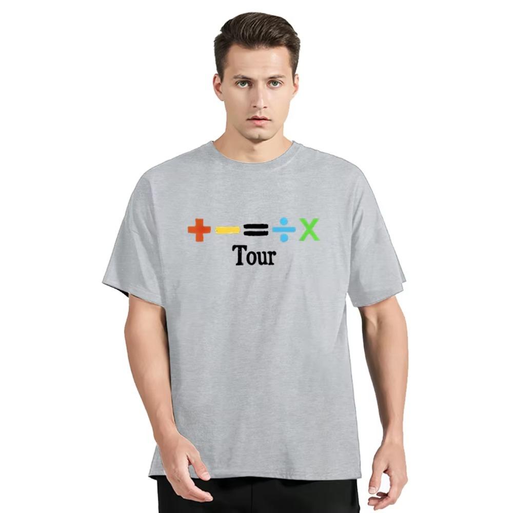 Mathematics Music Tour Men Printed T Shirt 2025 Ed Sheeran Albums Fans Gift Tee Male Tops Summer Cotton T-shirt Clothing