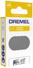 Lot de 4 disques émeri DREMEL 425 pour polissage Ø 22,5mm