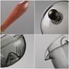 Side Handle Glass Teapots High Temperature Resistant Kung Fu Teaware Accessories Rotating Tea Water Separation Filter Tea Tools