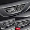 VHOH8 For Ford Mustang GT 2015-2021 Car Accessories Carbon Fiber Interior Car Seat Adjust Button Panel Frame Trim Cover Sticker Decor