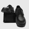 Big Head Leather Shoes for Men, Spring and Autumn Casual Retro Thick Soled Height Increasing Shoes, Formal British Style Shoes