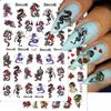 Nails Art Decoration Slider Chinese Gothic Style Nail Stickers 3D Black Dragon Snake