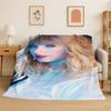 Coperta morbida in flanella T-Taylor Singer Music, Coperta accogliente per letto, Divano, Divanetto, Camera da letto, Soggiorno, Viaggio, Picnic bambini