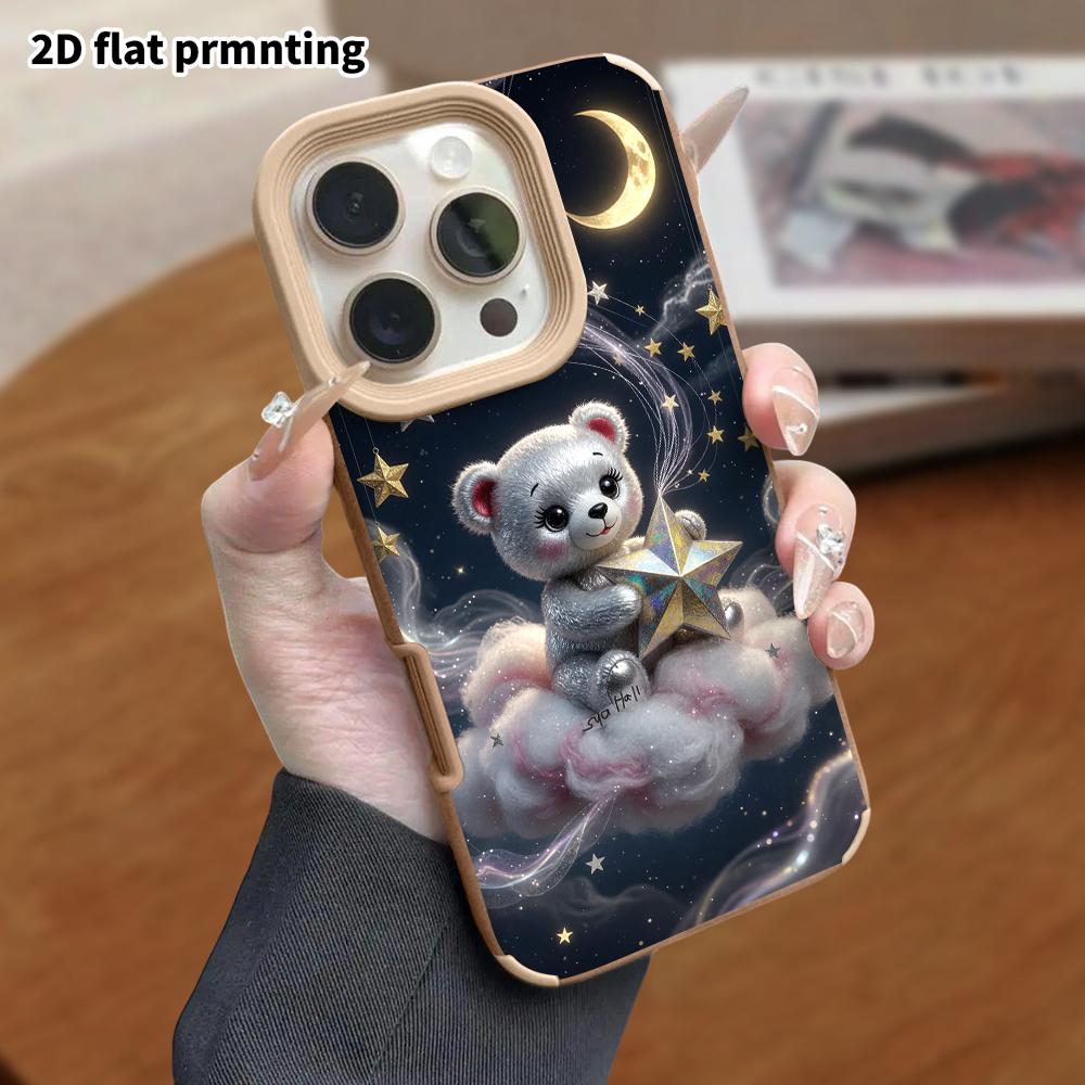 Phone Case: Lambskin 2D Flat Samsung Galaxy A34 A35 M05 M06 S20 S22 S21 FE Plus 5G Protective Case, Doll Starry Sky, Christmas and Halloween Gift