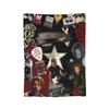 BONs JOVIs HEART Music Flannel Blankets  Vintage Throw Blankets for Home cm Rug Piece