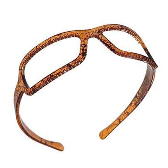 Women Headband Anti-slip Teeth Glasses Frame Design Acrylic Material Lightweight Hair Hoop Hair Accessories