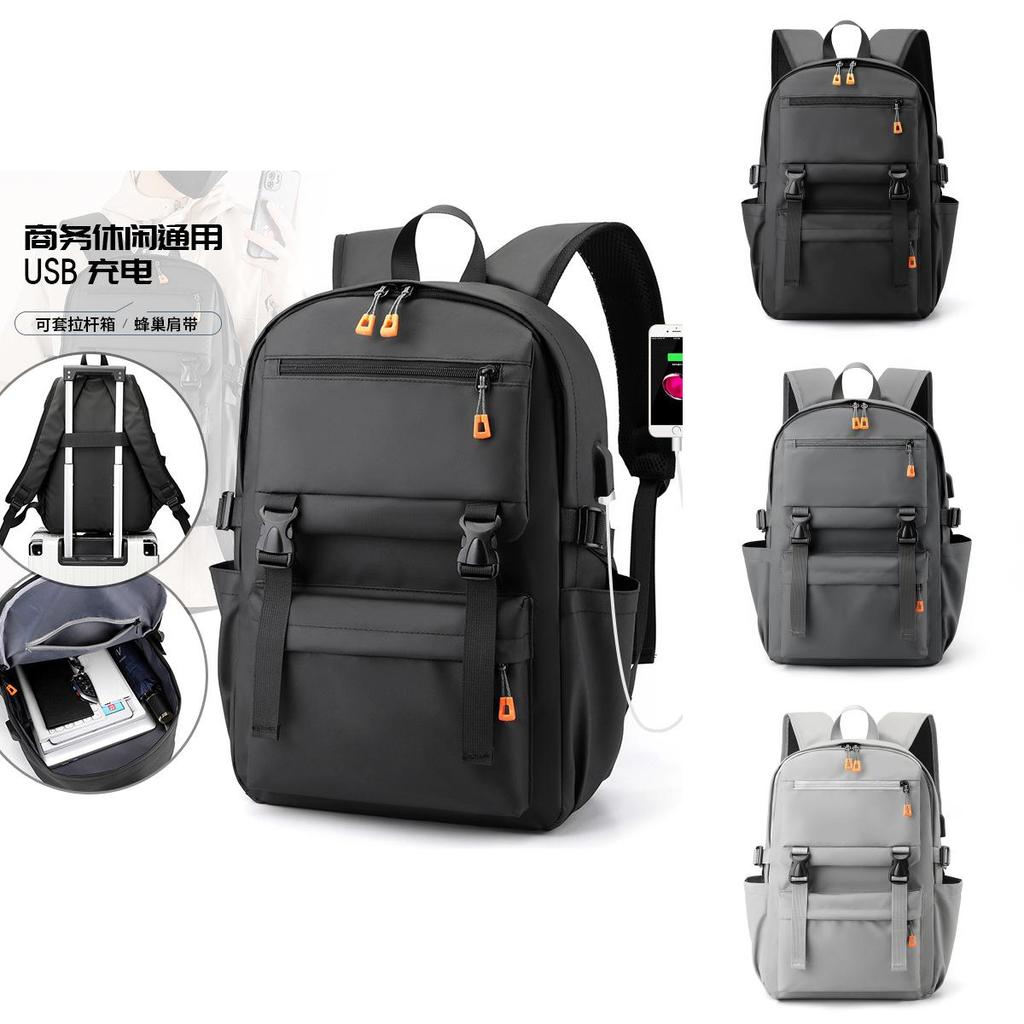 Casual Travel Backpack With Waterproof Fabric For Business Commuting And Daily Use