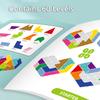 60 Levels Intellectual Puzzle Board Game Tangram Logical Thinking Challenge Travel Brain Game Children Education Montessori Toys