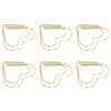 100pcs Paper Clips Portable Cute Mini Electroplated Gold Metal Paper Clips for Office Home File Sorting with Storage Box