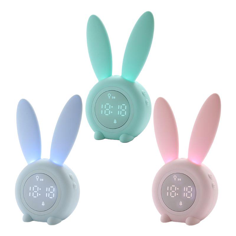 Buy Bunny Kids Alarm Clock, Children's Sleep Trainer Clock, Night Light