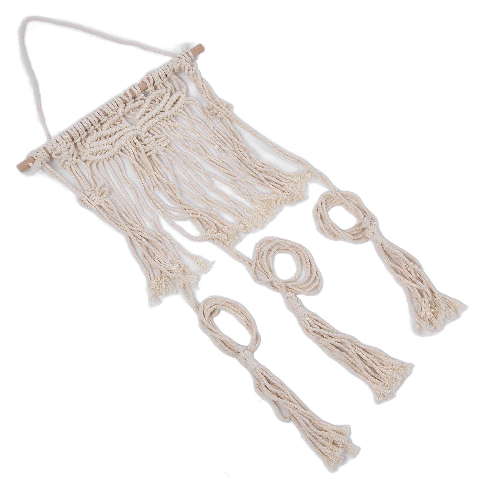 Boho Hat Wall Hanging Rack Cotton Rope Woven Bohemian Caps Holder for Home Office Studio Type 2 1490₽