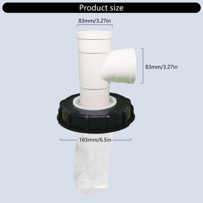 165mm IBC Nylon Mesh Lid Filter with Fine Mesh Designs For Water Storage Various Industries Tanks Filtration Mesh