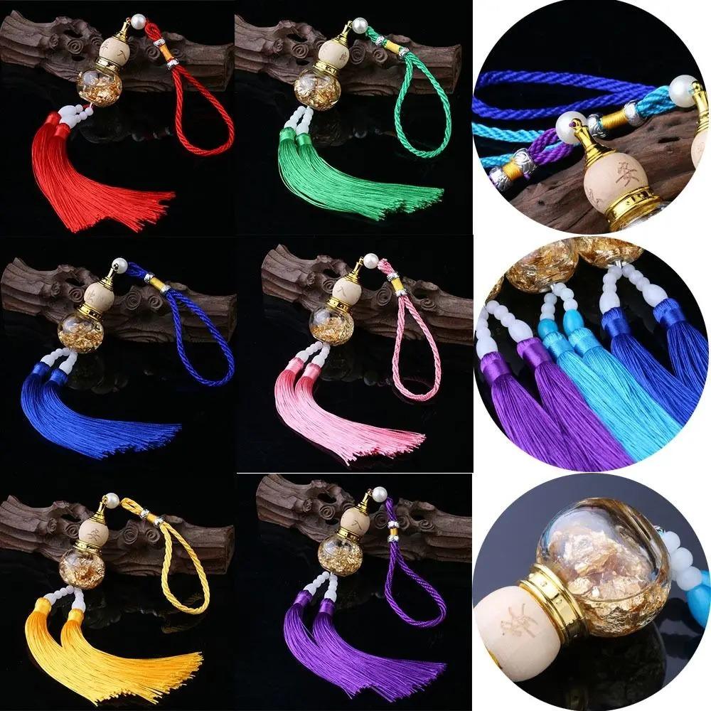 Gourd Shaped Glass Bottle Gourd Pendant Mini Gourd Perfume Bottle Landscape Garden Decor