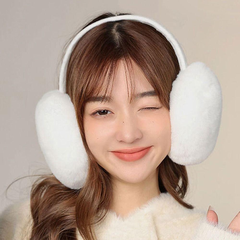 Faux Fur Plush Earmuffs Foldable Ear Covers New Headband Earmuffs Winter Outdoor Use