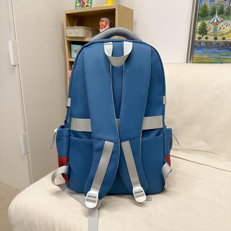 Schoolbag contrasting color simple schoolbag women's 1011 new Korean version ins high-quality backpack for primary and secondary school students