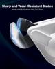 Metal Shear, Cordless Sheet Metal Cutter with 360-Degree Pivoting Head, Double Blades, 220VAC 20VDC, Cuts 1.22 mm Galvanized Steel, 1 mm Stainless