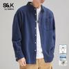 Baleno Men's S&K Retro Casual Long Sleeve Work Shirt