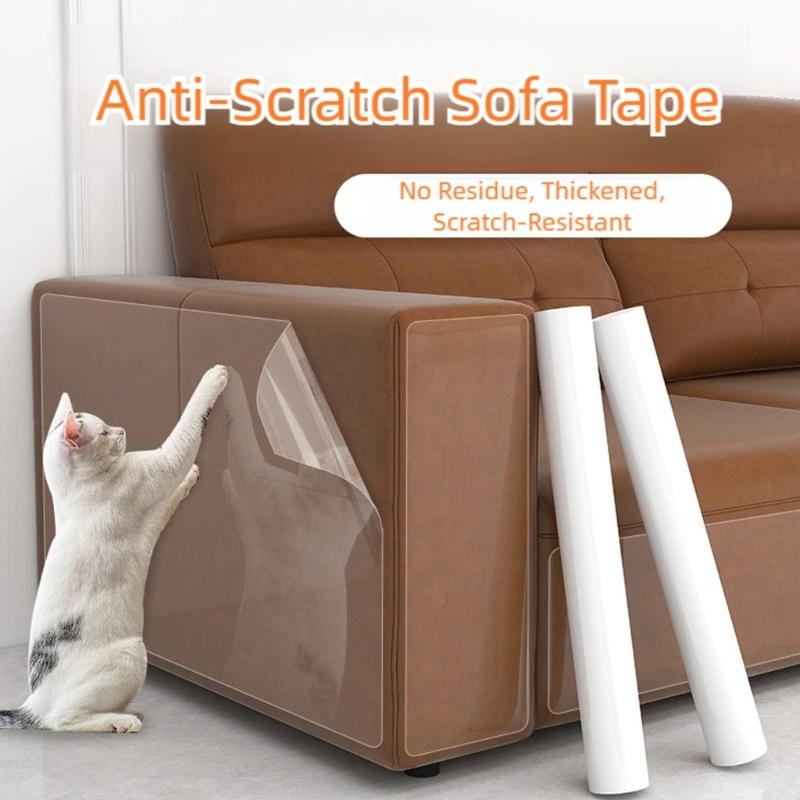Clear Scratch Proof Sofa Cover PVC Materials Pet Proof Furniture Guard For Home Use