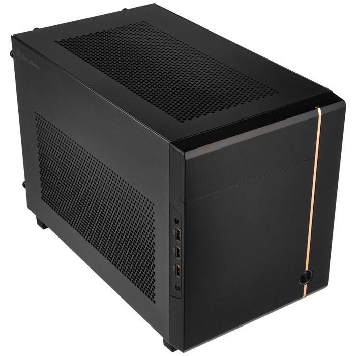 Boîtier mini-itx - silverstone - sst-sg14b - noir - support ajustable - radiateurs jusqu'à 240mm