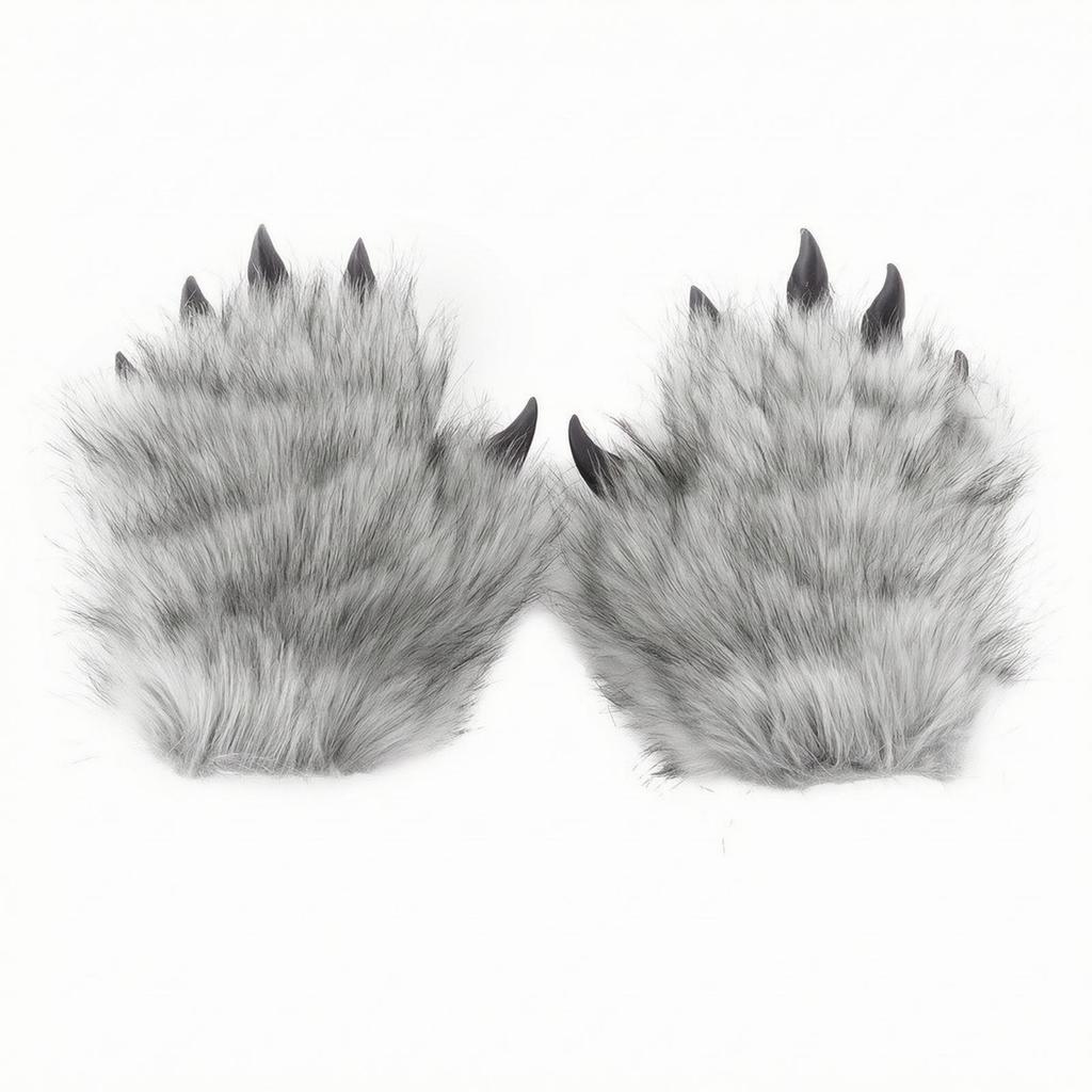 Fursuit Gloves with Claws Comfortable Costume Accessories Lightweight