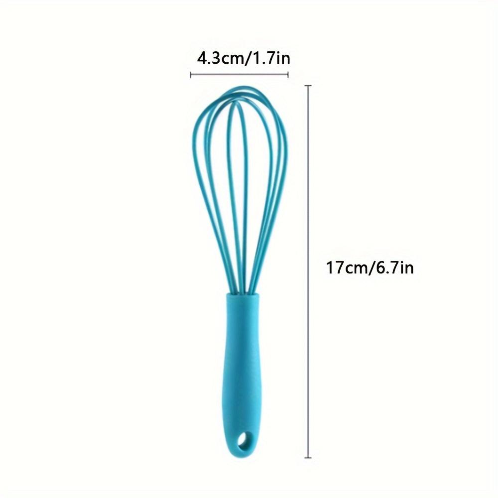 Mini metlička ABS rukojeť, nepřilnavá ergonomická rukojeť, žáruvzdorné silikonové kuchyňské metličky pro míchání, šlehání, šlehání, vaření a pečení