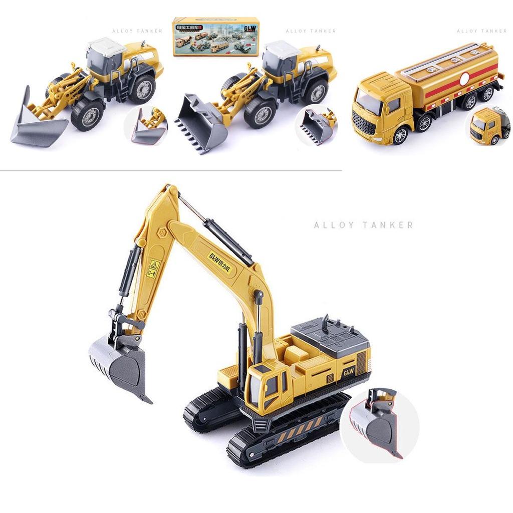 High-quality Alloy And Plastic Construction Vehicle Models For Children