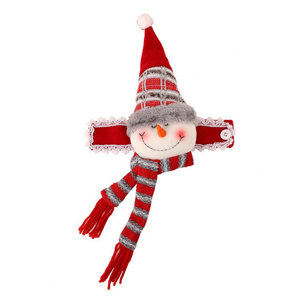 Christmas Curtain Buckles Snowman Curtain Tiebacks Festive Christmas Curtain Buckle Set with Santa Claus Snowman Reindeer