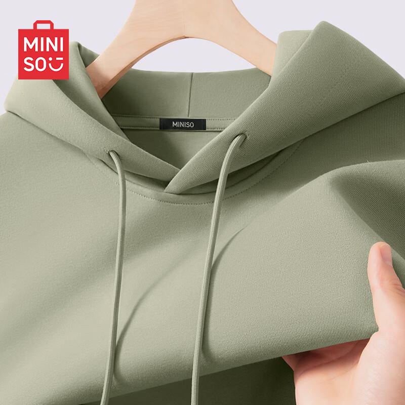 MINISO Minimalist Solid Color Oversized Pullover Hoodie