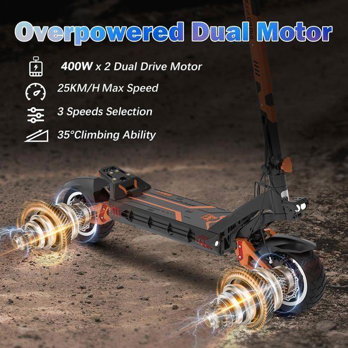 Scooter Électrique KuKirin G3 Pro -- - Deux Moteurs 2400 W - 52 V - 23 Ah - Vitesse Maximale 65 Km/h