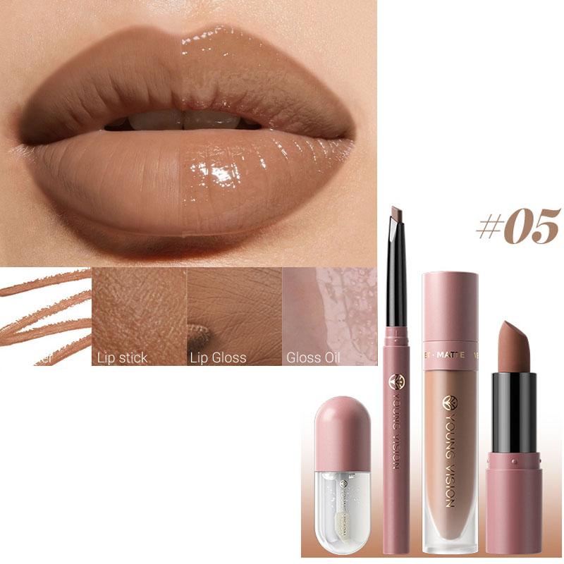 1PC Waterproof Lip Glaze 8 Colors Velvet Matte Long-lasting Transfer-proof Easy Application Matte Lip Gloss