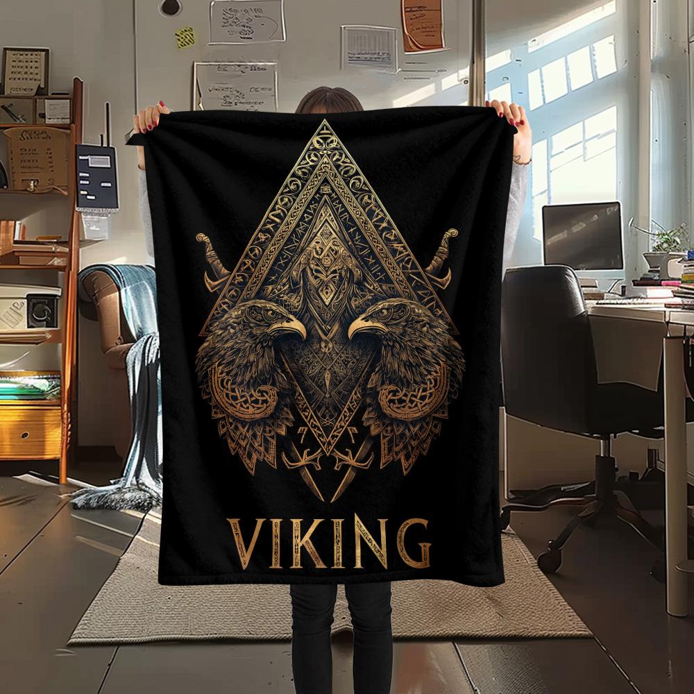 Dark Eagles  Print Flannel Blanket, High quality Comfortable for All Seasons, Home Decor, Warmth and Comfort