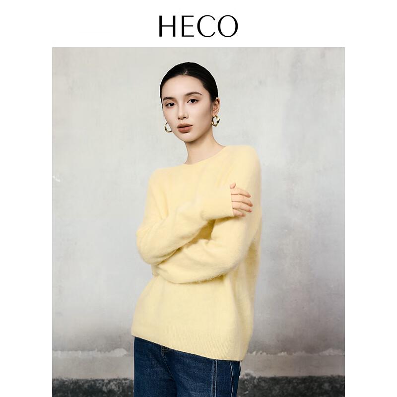 HECO Yueran Women's Wool Blend Round Neck Sweater
